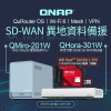 QMiro-201W + QHora-301W + WD Red™ SA500 2.5吋 1TB SATA SSD NAS 硬碟套餐｜QuRouter OS｜Wi-Fi 6｜Mesh｜VPN